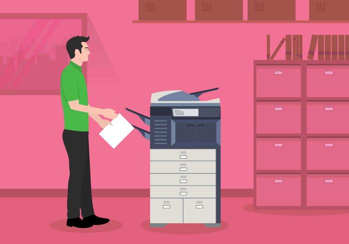 Free Photocopier Illustration vector