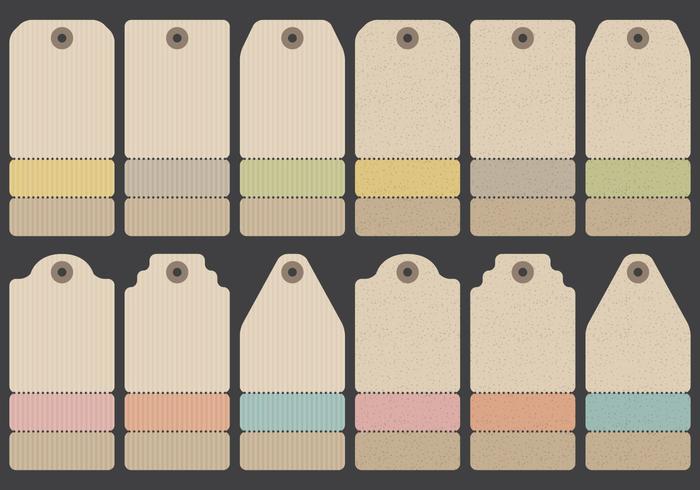 Paper Label Clothes vector