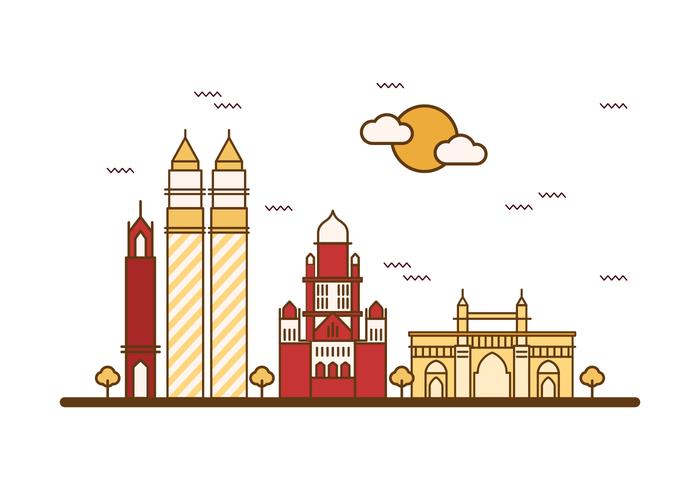 Free Mumbai Illustration Vector Free Mumbai Illustration Vector