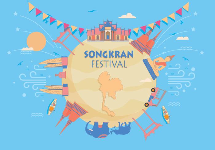 Songkran Festival Vector Songkran Festival Vector