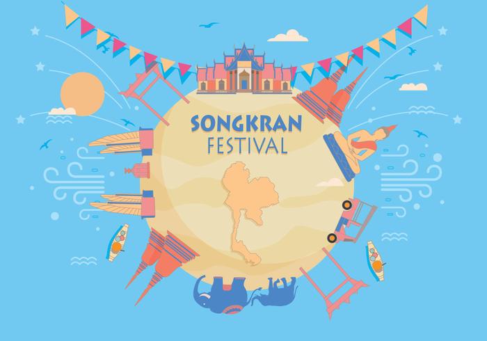 Festival Songkran Vector