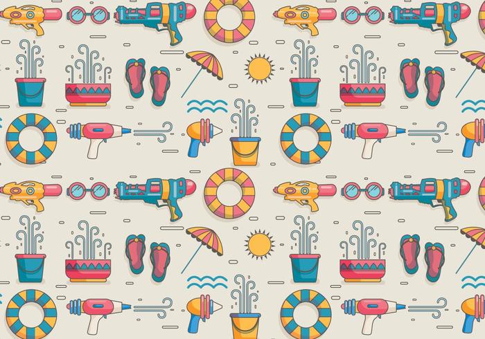 Songkran Pattern Vector