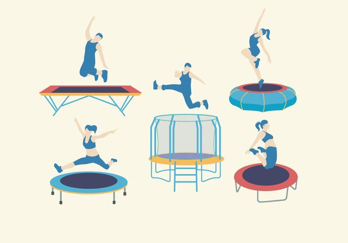 Trampoline Equipment Vector Trampoline Equipment Vector