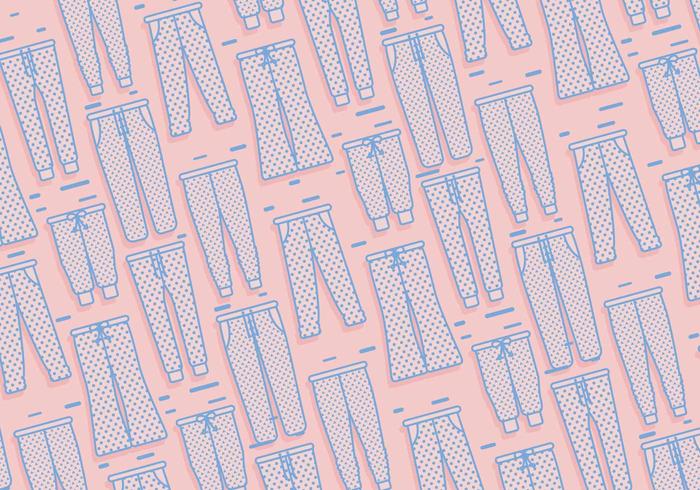 Sweatpants Pattern Vector