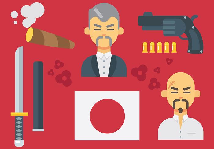 Free Yakuza Icons Vector