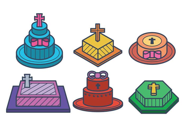 Bautizo Cake Vectors