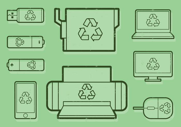 Recycling Office Icon vector