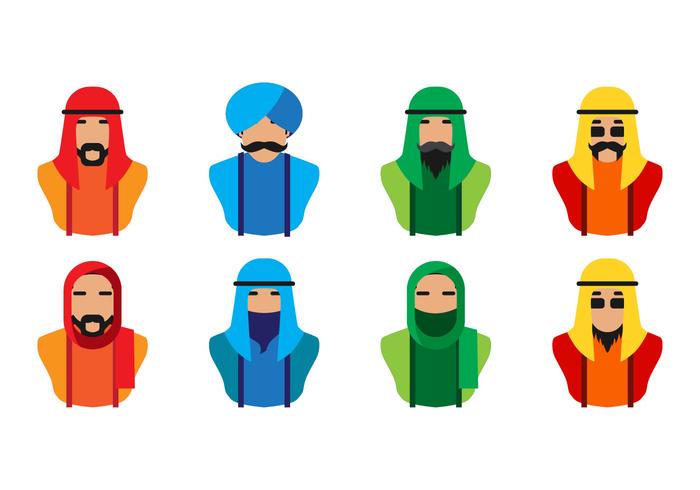 Arabic People Icon Vector