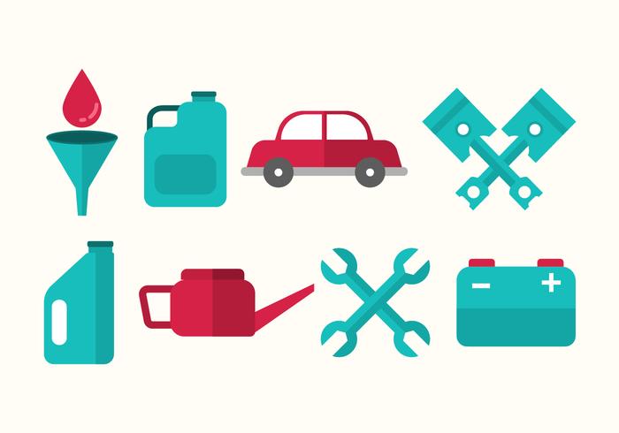 Free Oil Change and Car Mechanic Vector Free Oil Change and Car Mechanic Vector