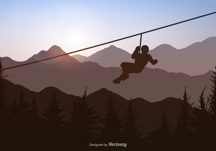 Free Vecor Zipline Background vector