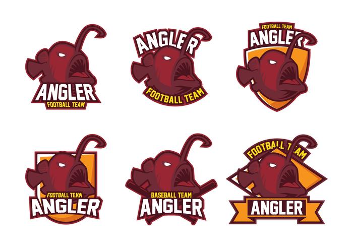 Angler Mascot vector