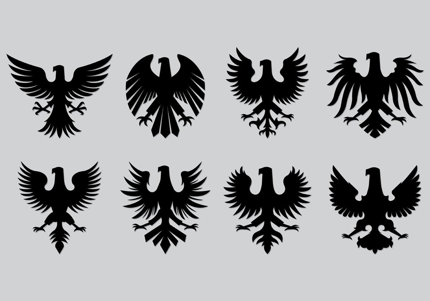 Set Of Polish Eagle Icons 128886 Vector Art at Vecteezy