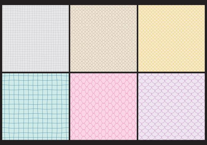 Fishing Net Patterns vector