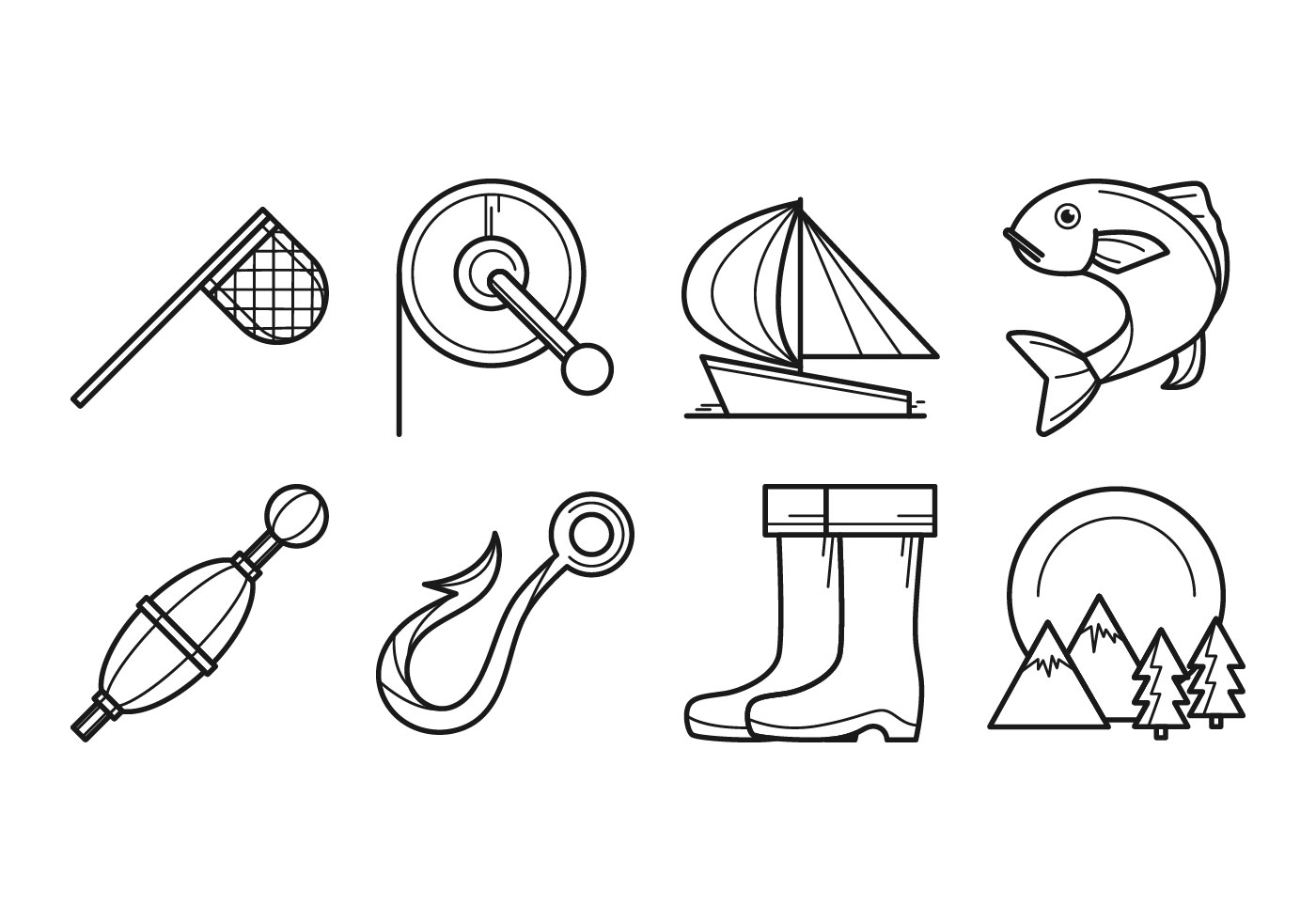 Free Free 163 Fishing Svg Icons SVG PNG EPS DXF File
