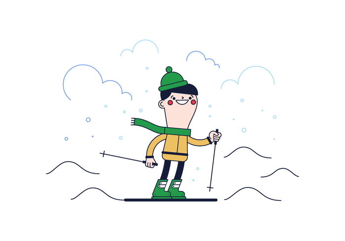 Free Skiing Vector