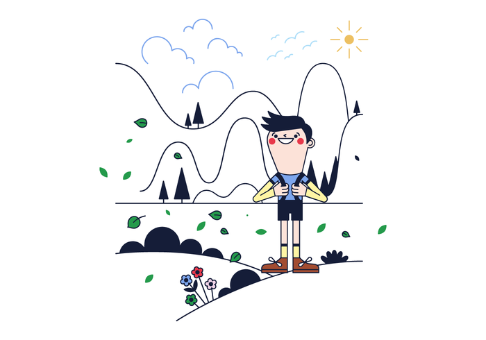 Free Trekking Vector Free Trekking Vector