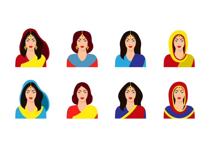 Free Indian Women Vector Free Indian Women Vector