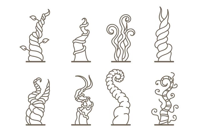 Free Beanstalk Icons Vector