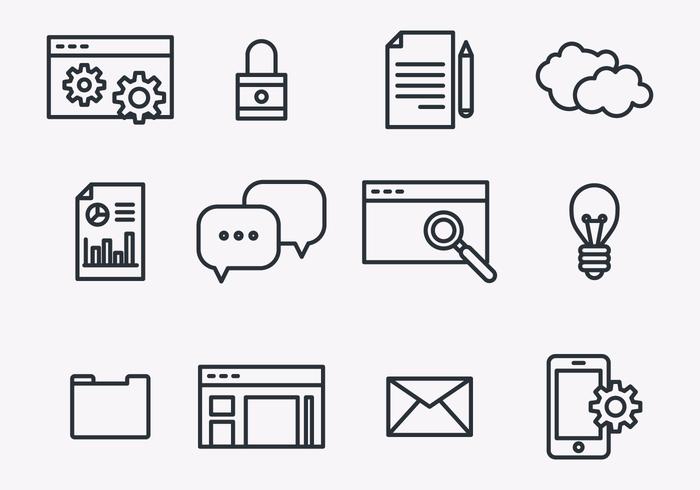 Seo Icons vector