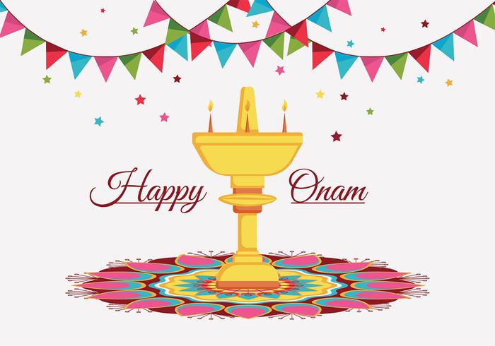 Happy Onam vector