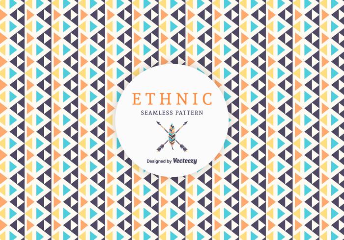 Free Geometric Ethnic Vector Pattern