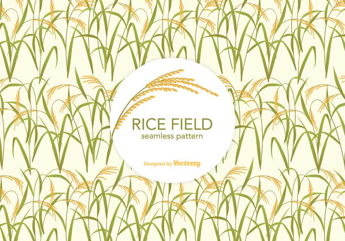 Rice Field Vector Pattern