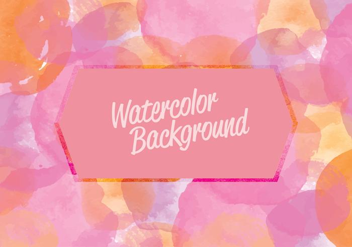 Vector Pink Watercolor Background