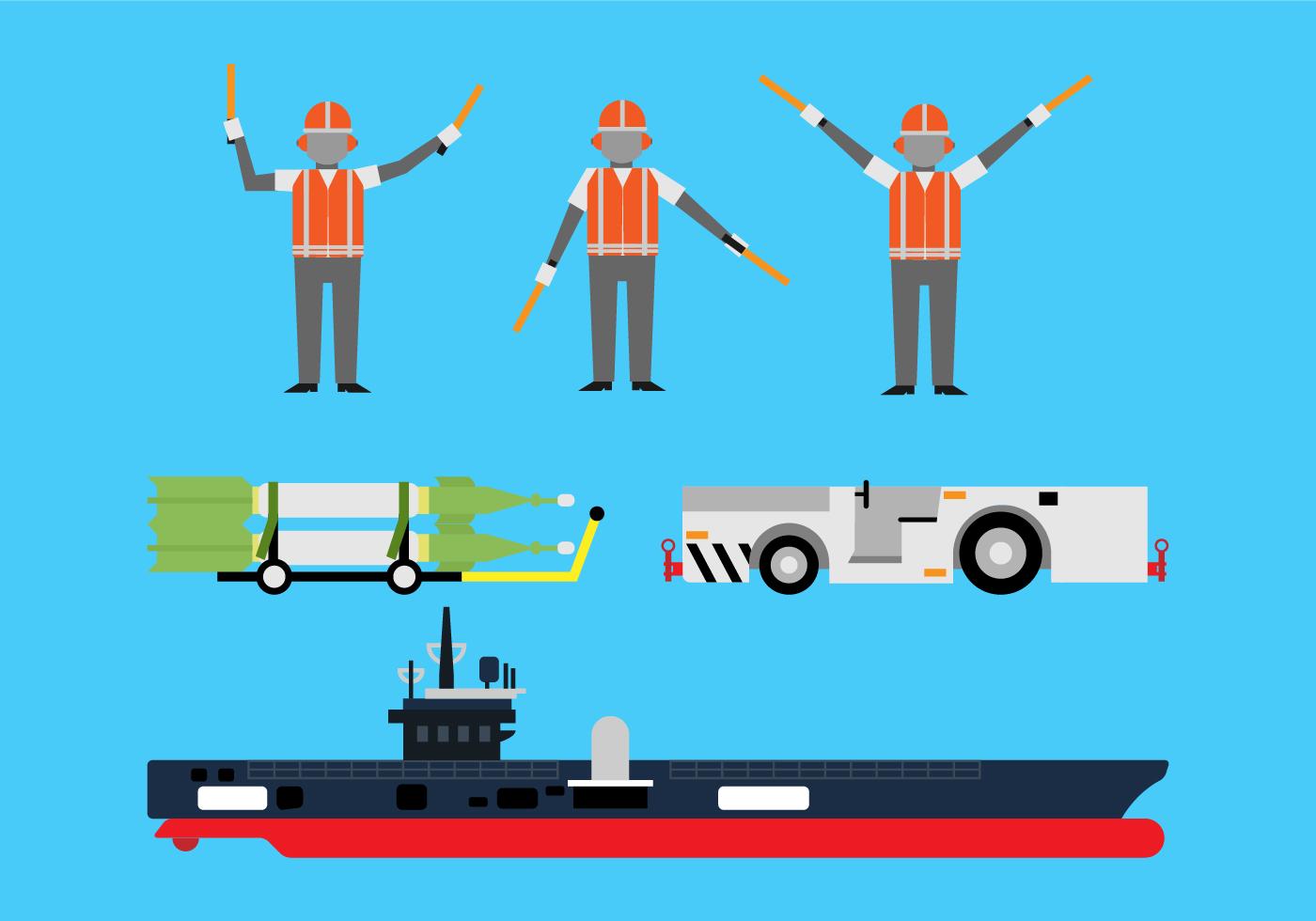 Aircraft Carrier Vector Set 129073 Vector Art at Vecteezy