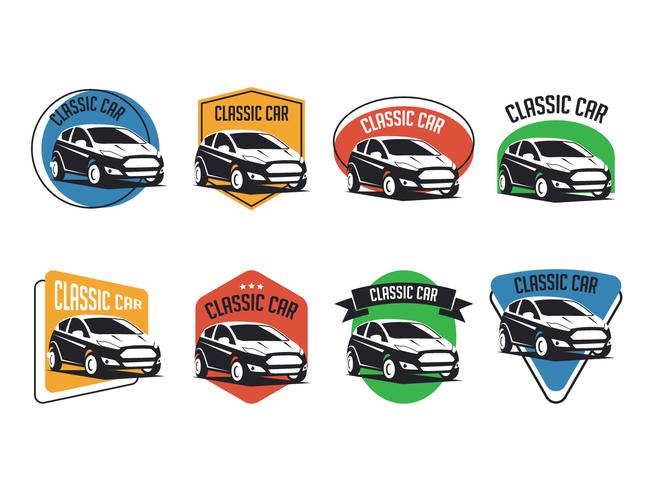 Set of Classic Car Emblems vector