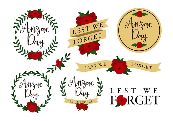 Anzac Template Free Vector