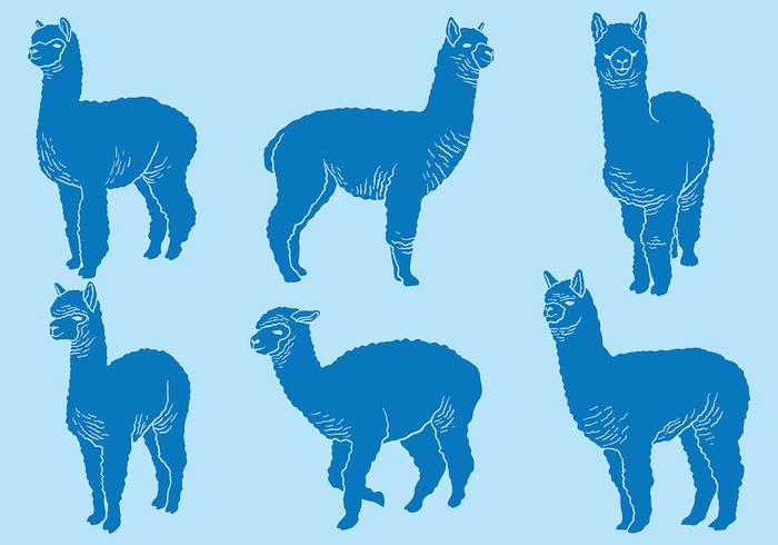 Iconos de Alpaca gratis vector