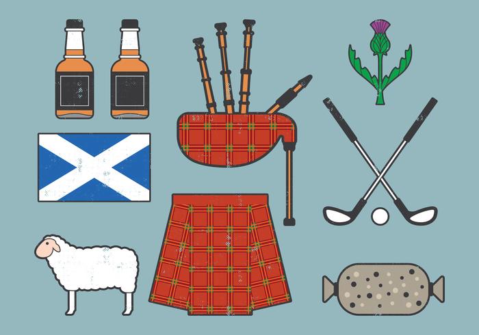 Scotland Travel Collection vector