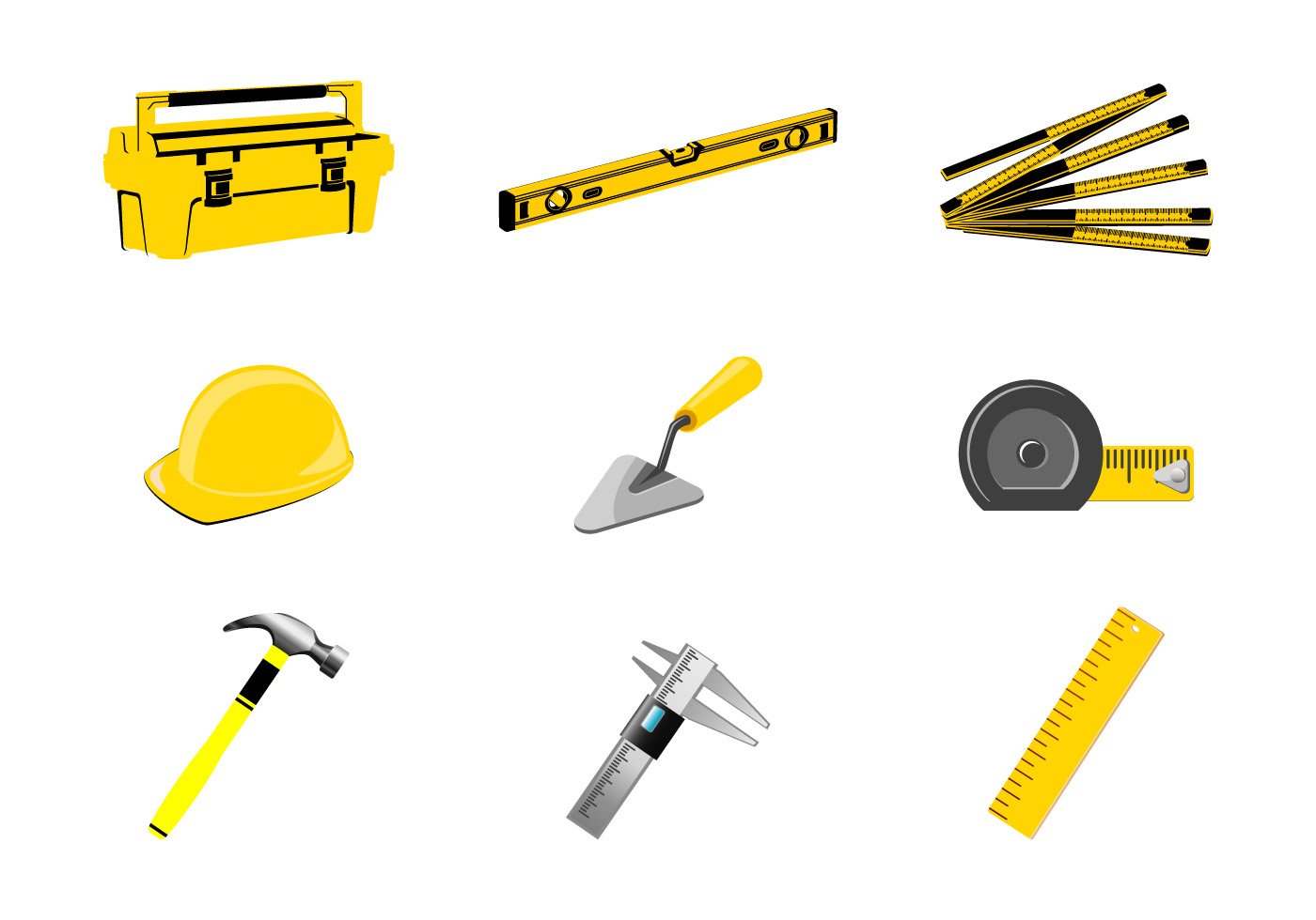 Hand tools vector 129173 Vector Art at Vecteezy