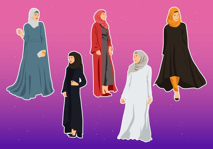 Ilustración vectorial de Abaya vector