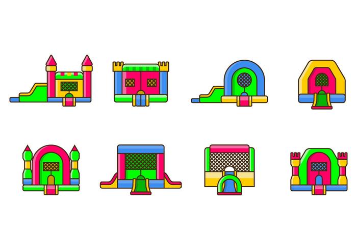 Bounce House Icon vector