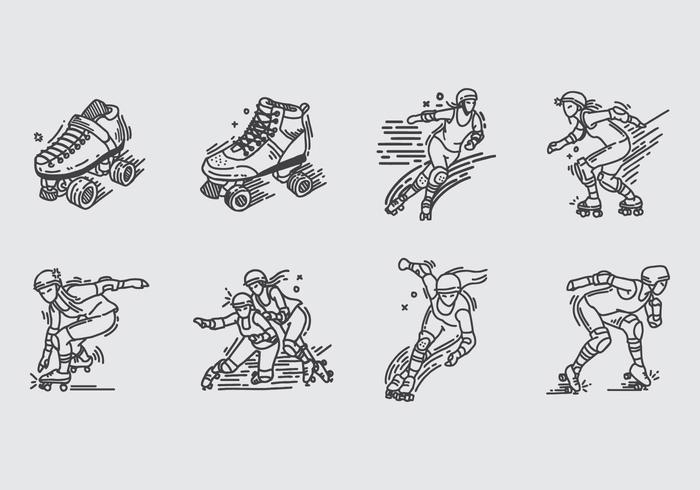 Roller Derby Icon vector