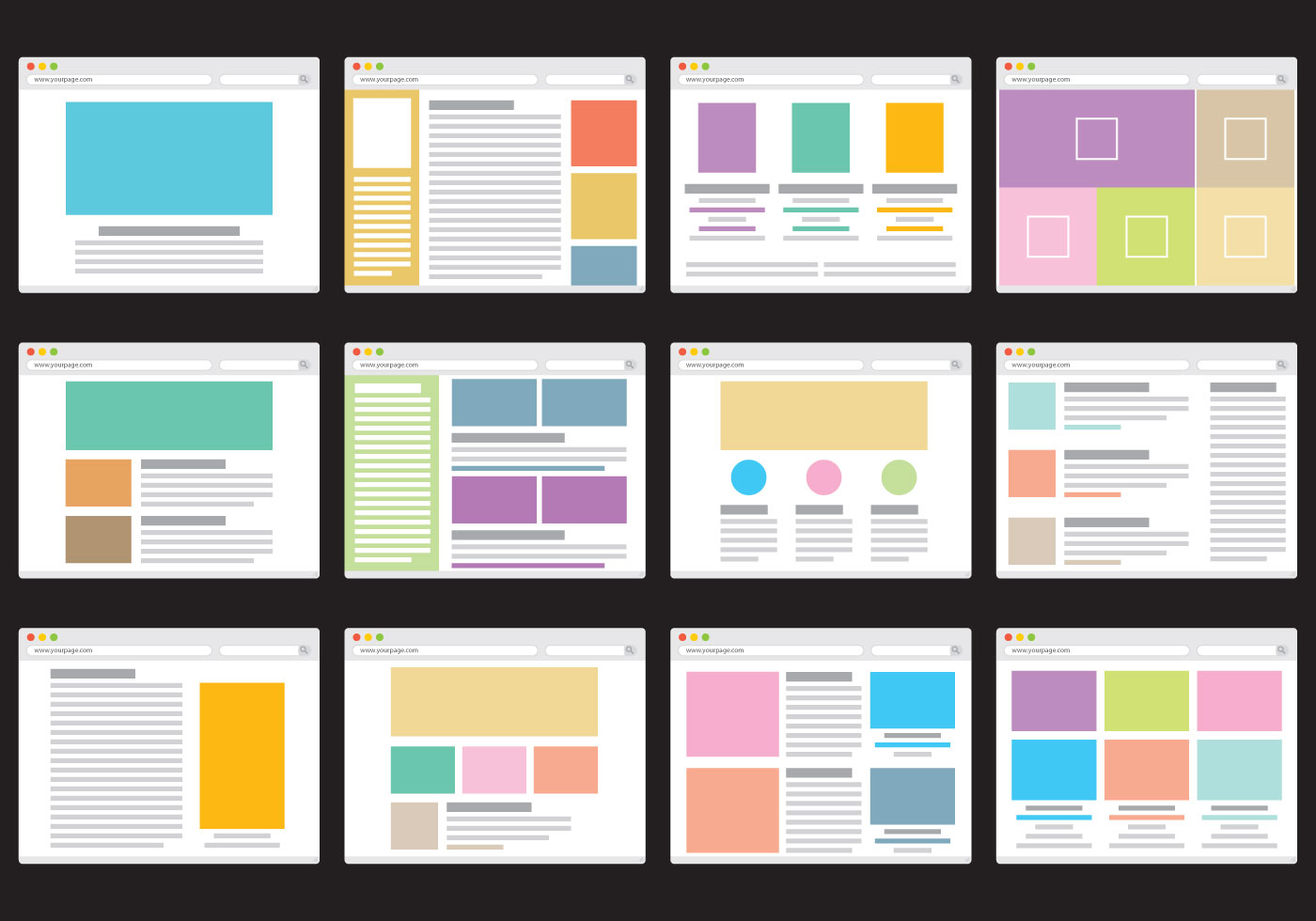 Web Portal Icons 129242 Vector Art at Vecteezy