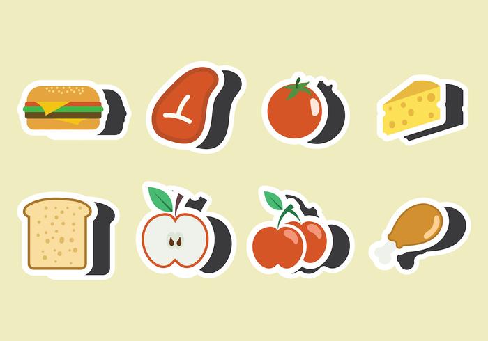 Lunch Fridge Magnet Vector