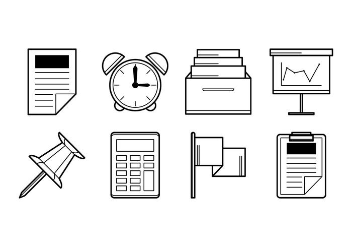 Office Stuff Icon Vector