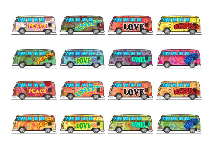 Free Hippie Bus Icon Vector Free Hippie Bus Icon Vector