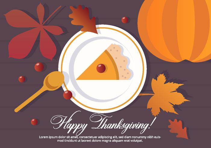 Thanksgiving Vector Dessert