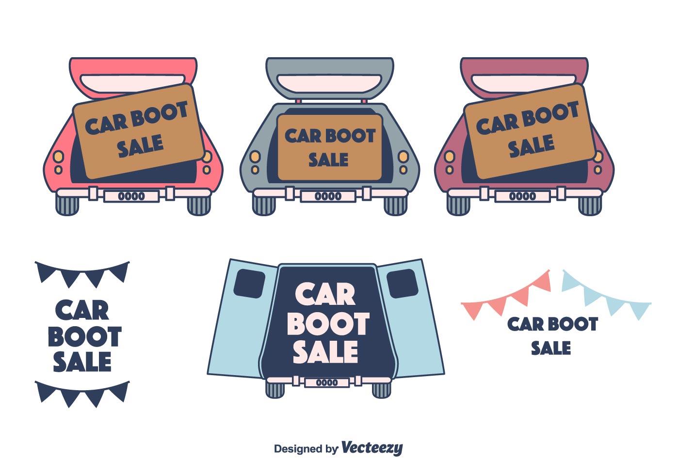 Car Boot Sale 129379 Vector Art at Vecteezy