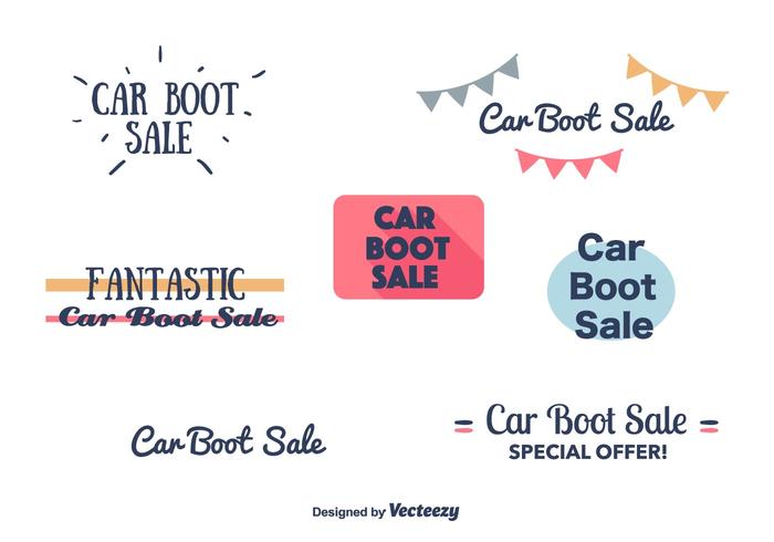 Car Boot Sale Banners vector