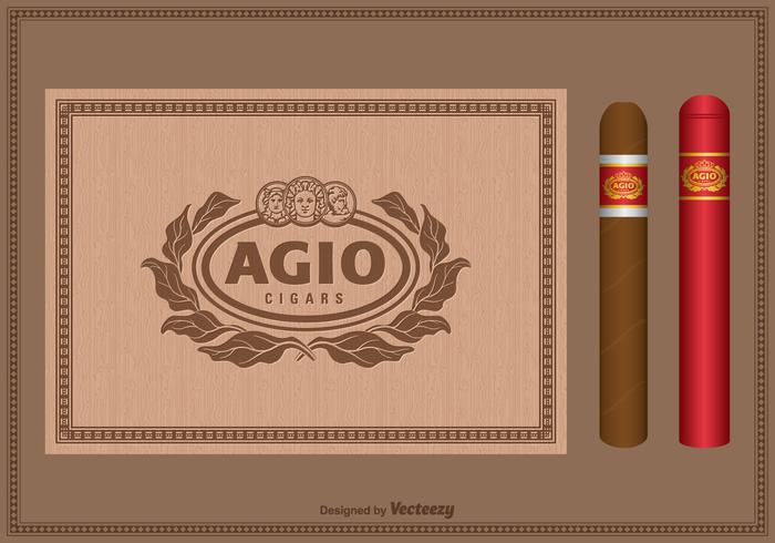 Free Vector Vintage Cigar Label Set Free Vector Vintage Cigar Label Set