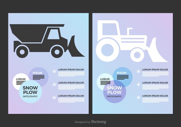 Free Snow Plow Vector Infographic