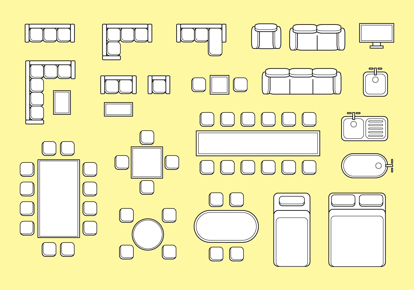 floor plan furniture clipart download - photo #5