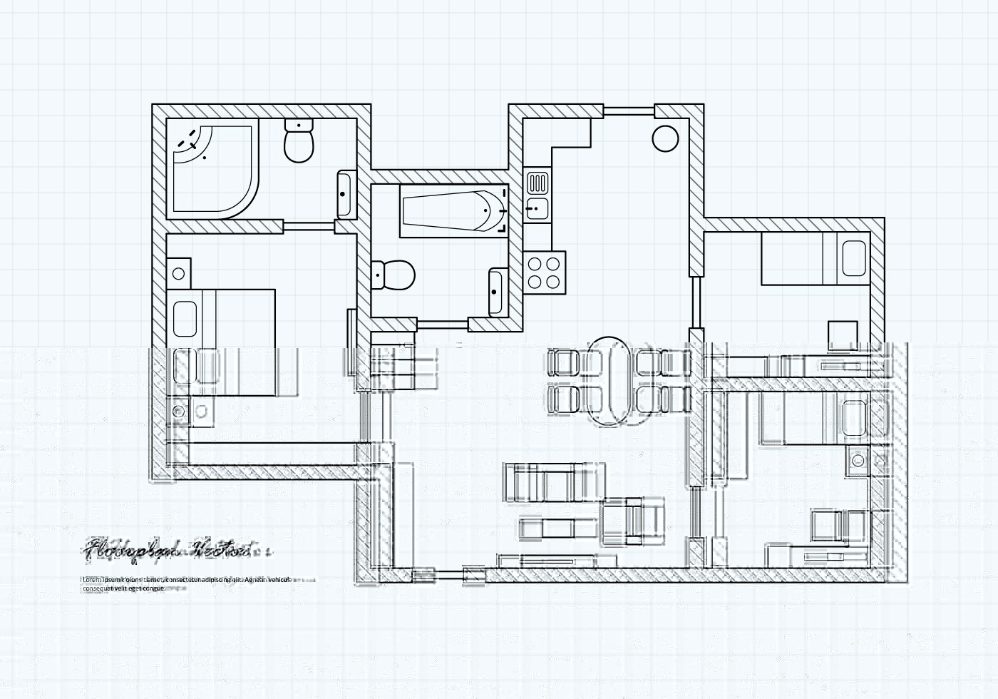 Floorplan Of A House Vector Download Free Vector Art