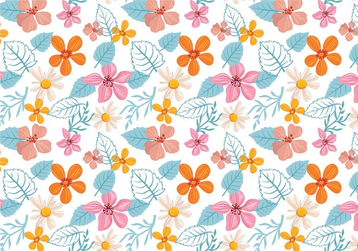 Free Flowrs Pattern Vectors