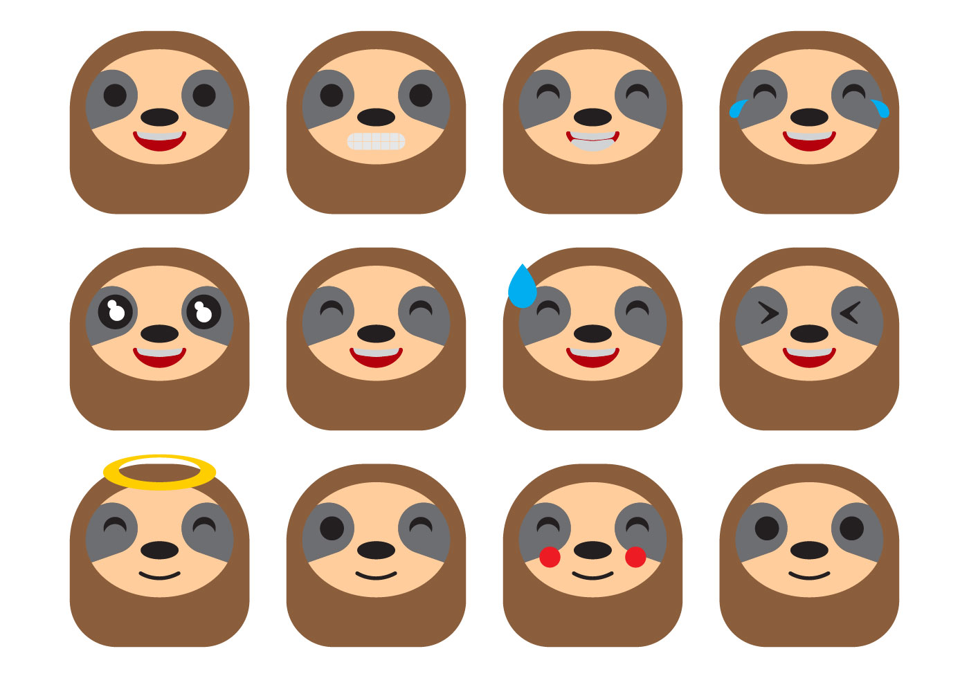 Free Sloth Face Svg : Slow the Sloth Down Cuttable Design - See the