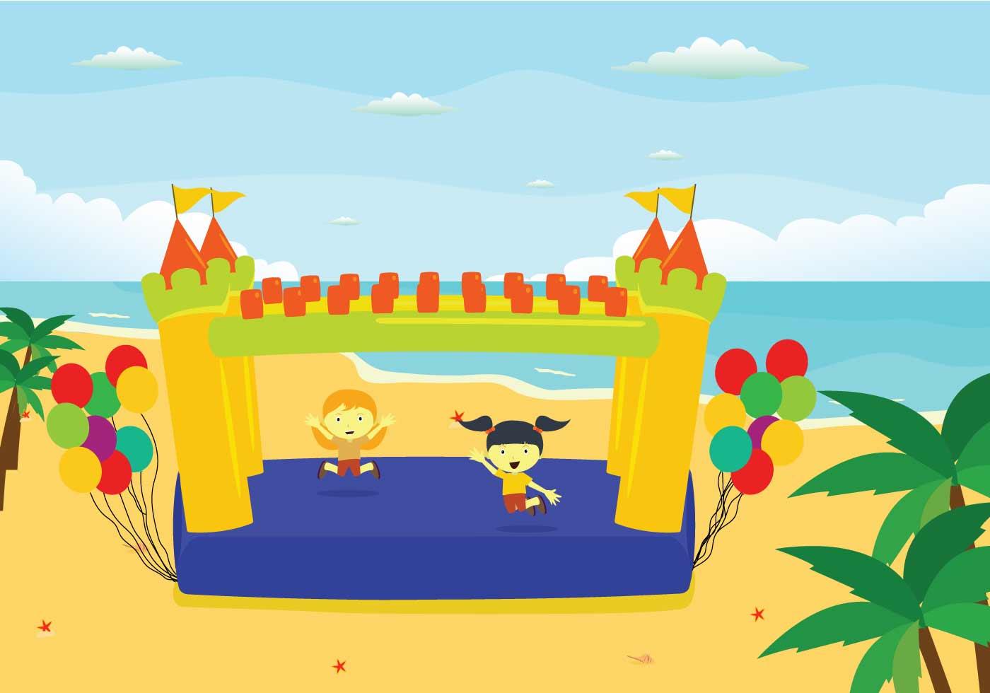 Free Bounce House Illustration 129547 Vector Art at Vecteezy